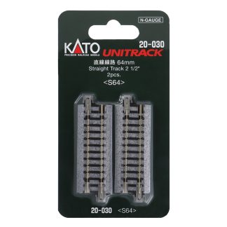 N 64mm Straight Track (2 ea)     (2 1/2)