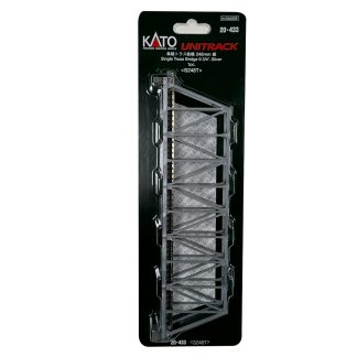 N Single Truss Bridge Silver, 248mm, (1ea) (prev #23-043)