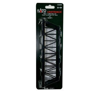 N Single Truss Bridge, Black, 248mm, (1ea) (prev #23-044)