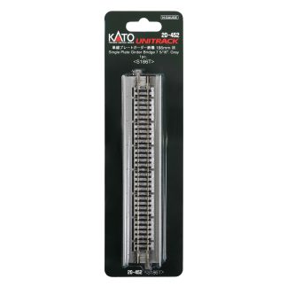 N Plate Girder Bridge, Gray, 186mm (1ea) (prev #23-072)