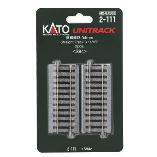 H 94mm (3-11/16") Straight Track, (2 ea)