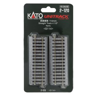 H 114mm Straight Track, (4 ea)